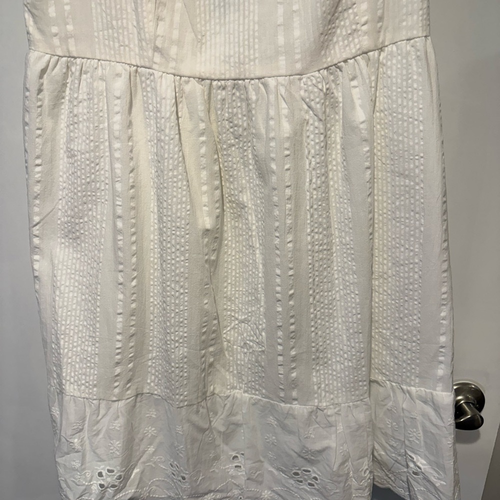 Maurices- White Eyelet Summer Dress- NEW- Size L - Picture 2 of 4